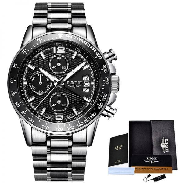 LIGE 0002 Men’s Business Quartz Watch