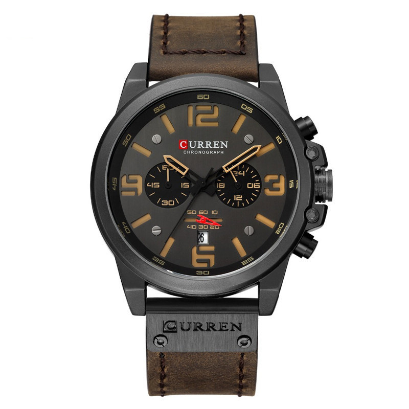 Curren/karen 8314 Men's Watch Sports Six-Hand Quartz Watch Calendar Men's Watch Waterproof Belt Watch - Luxury Watches - 6