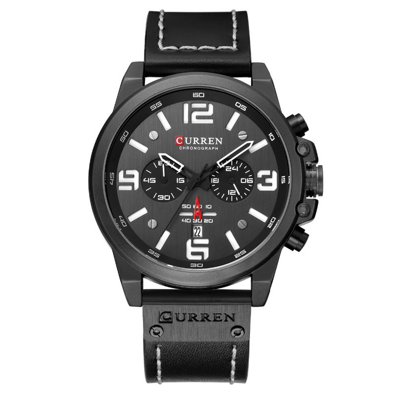 Curren/karen 8314 Men's Watch Sports Six-Hand Quartz Watch Calendar Men's Watch Waterproof Belt Watch - Luxury Watches - 3