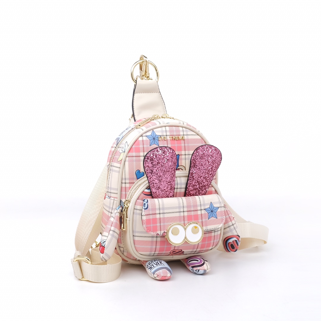 EYE THEME Women's Mini Backpack pink - Designer Brand Backpack - 1