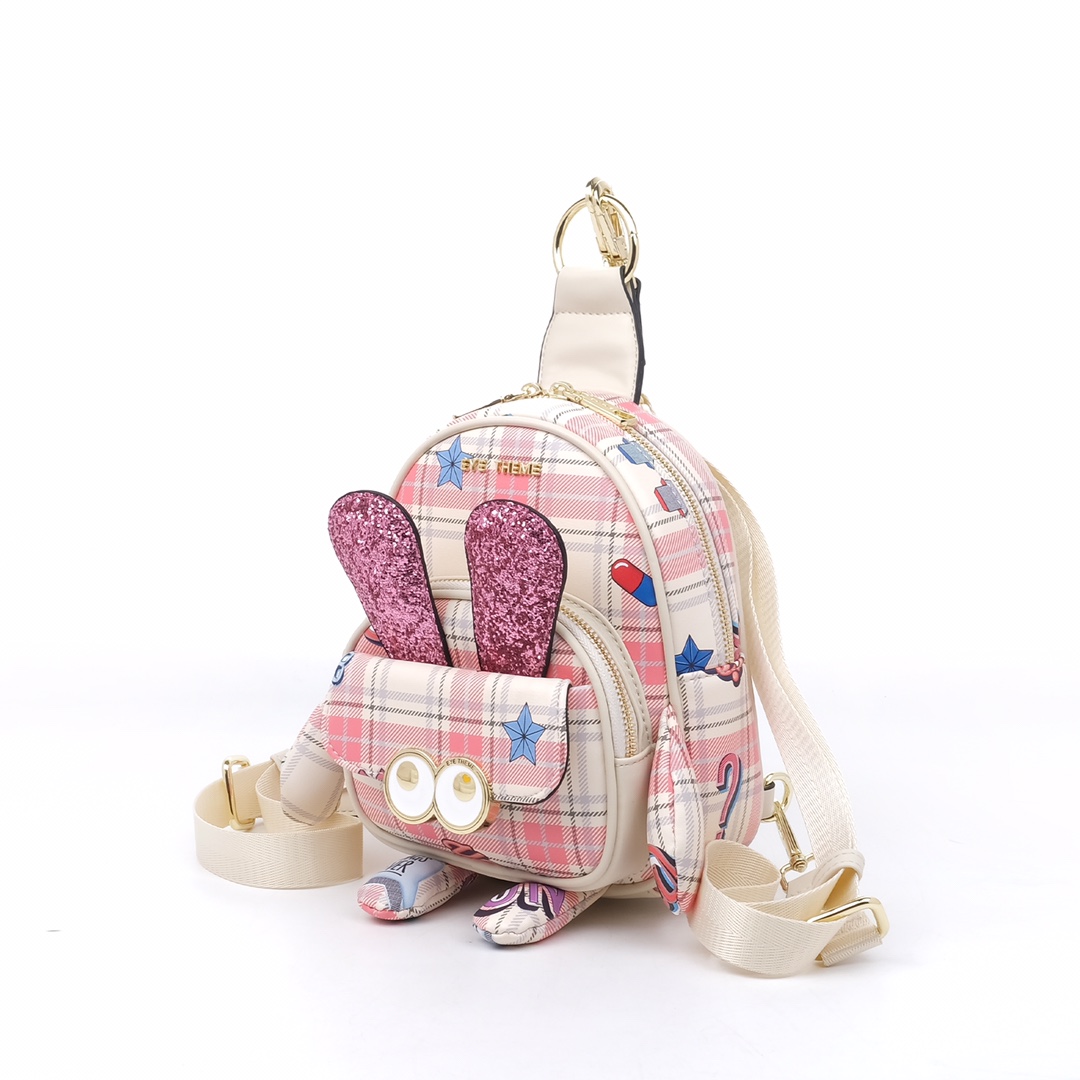 EYE THEME Women's Mini Backpack pink - Designer Brand Backpack - 4