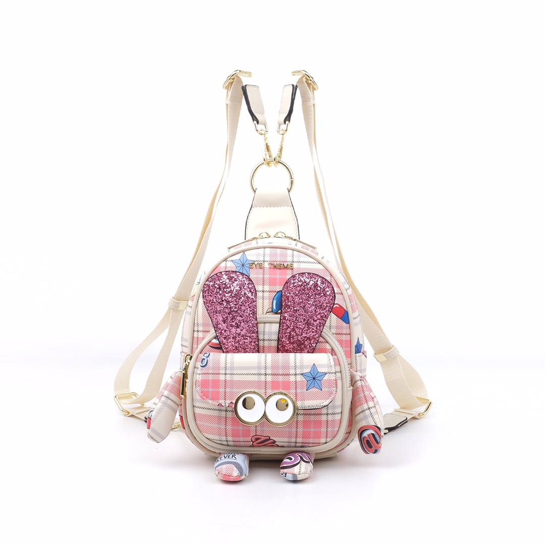 EYE THEME Women's Mini Backpack pink - Designer Brand Backpack - 7