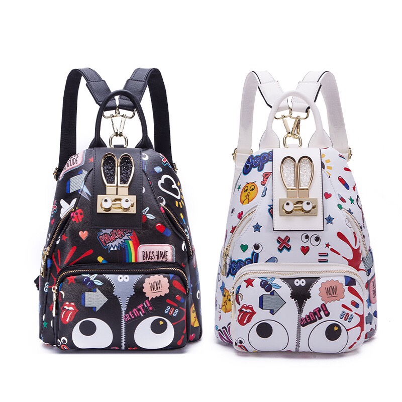 EYE THEME Fashion Backpack Mini Backpack for Women Teenage Girls Purses Backpack - Designer Brand Backpack - 5