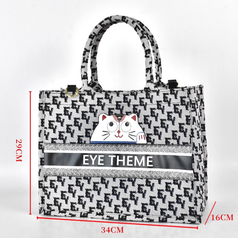 EYE THEME Large Tote Bag,Large Tote Hand bags for Women - Ladies Handbag - 6