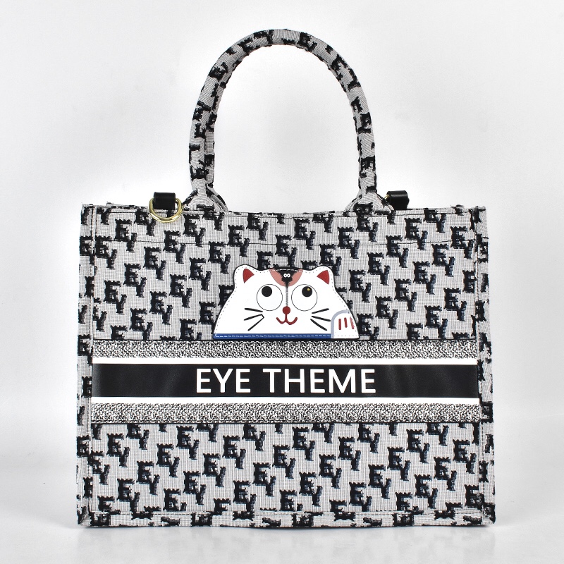 EYE THEME Large Tote Bag,Large Tote Hand bags for Women - Ladies Handbag - 1