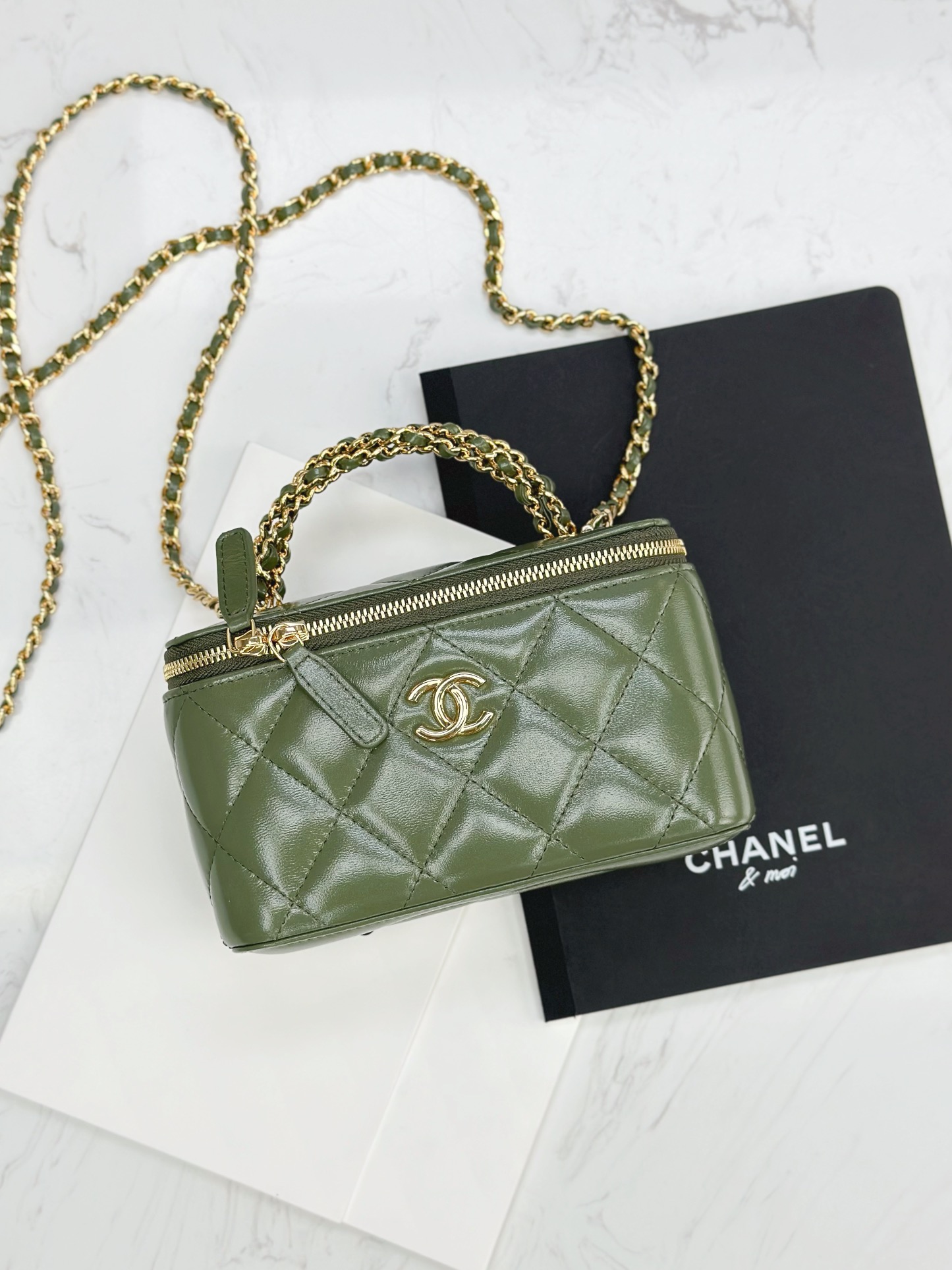 CHANEL Clutch Purses for Women Evening Bag -green - Luxury Bags - 5