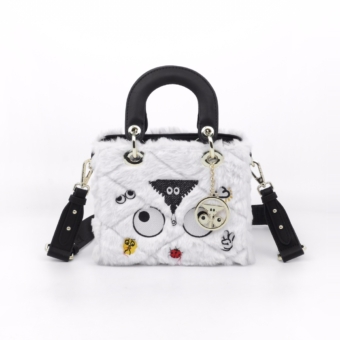 EYE THEME Small  Satchel Crossbody Bag Purse-white