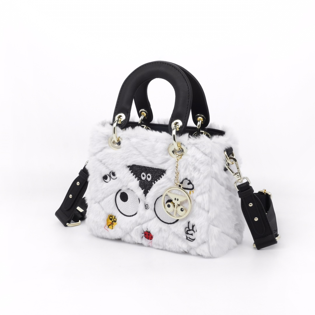 EYE THEME Small  Satchel Crossbody Bag Purse-white - Mini Bag - 3