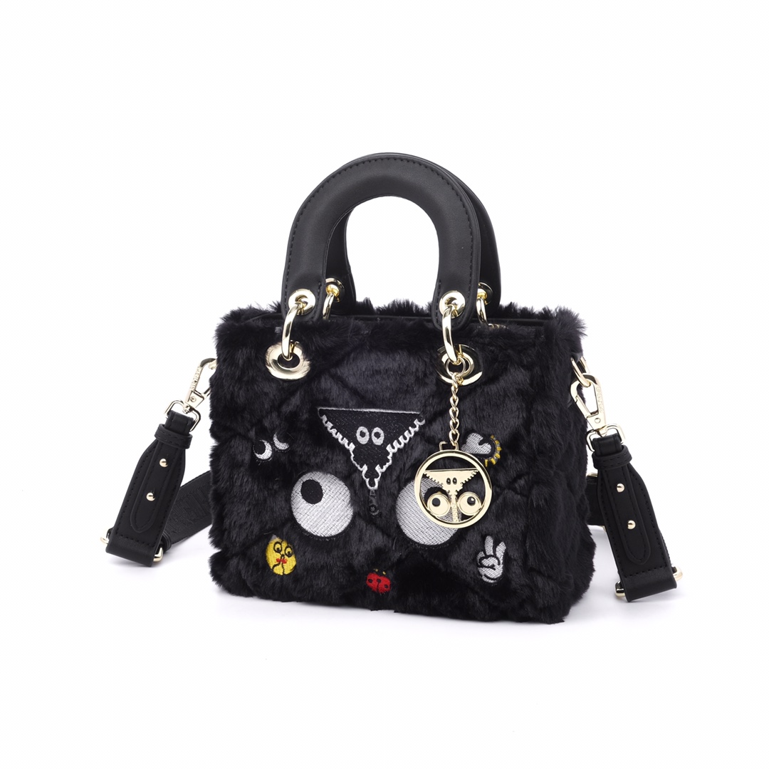 EYE THEME Small  Satchel Crossbody Bag Purse-black - Mini Bag - 2