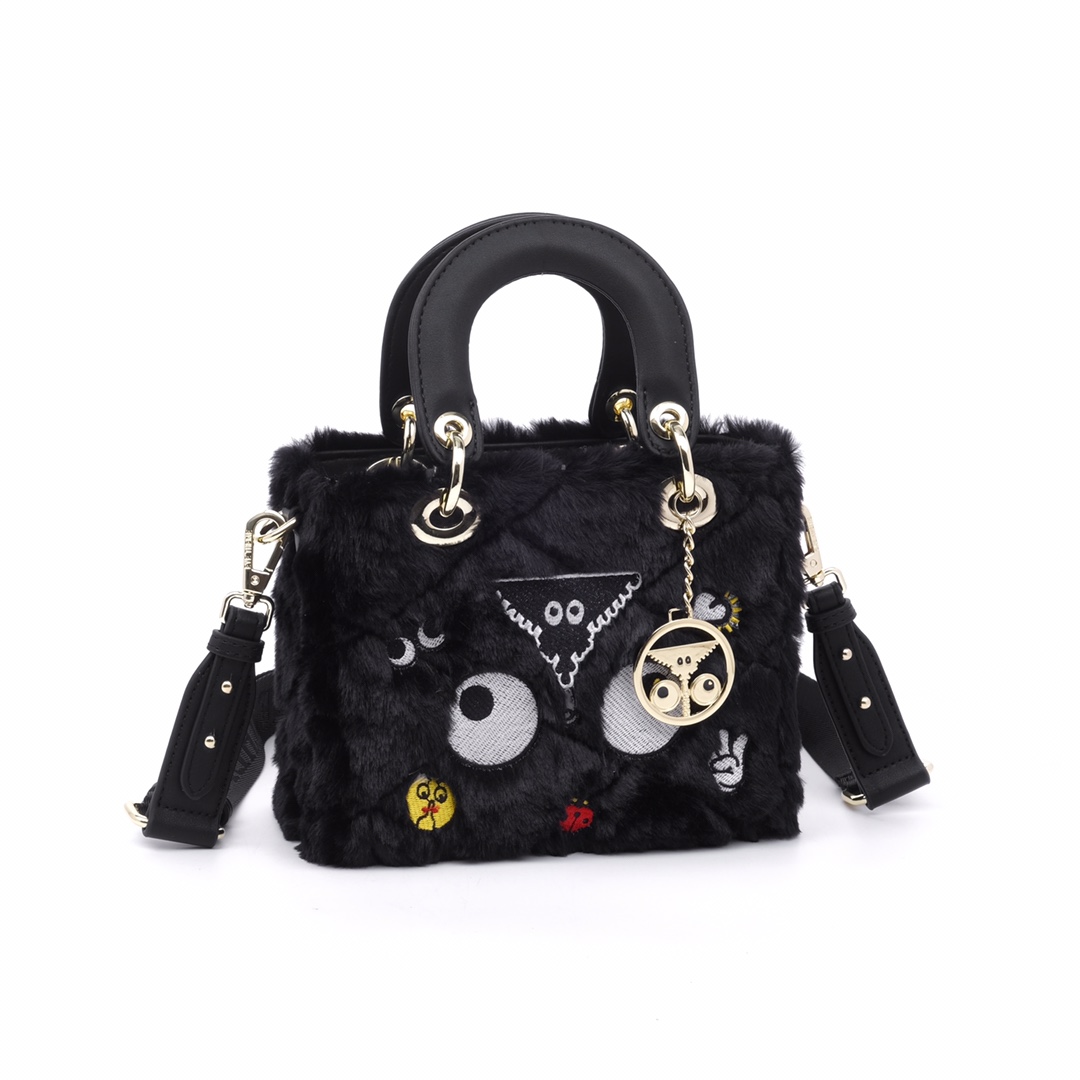 EYE THEME Small  Satchel Crossbody Bag Purse-black - Mini Bag - 3