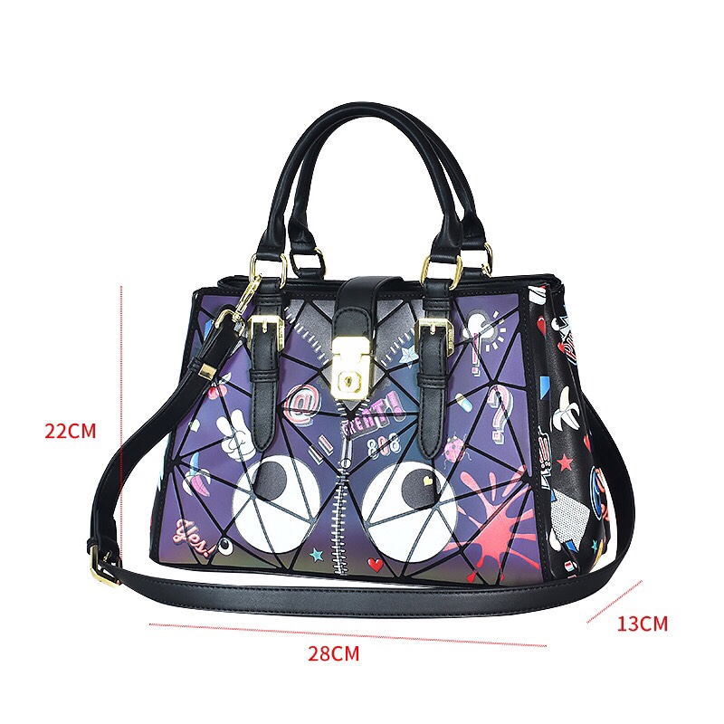 EYE THEME Shopper Tote Bag - Ladies Handbag - 9