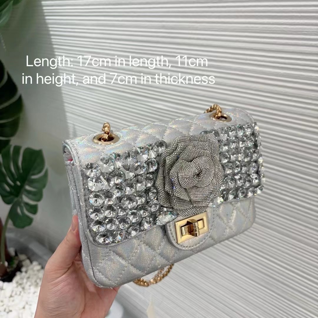 Diamond flower Mini Shoulder Bag - Luxury Bags - 4