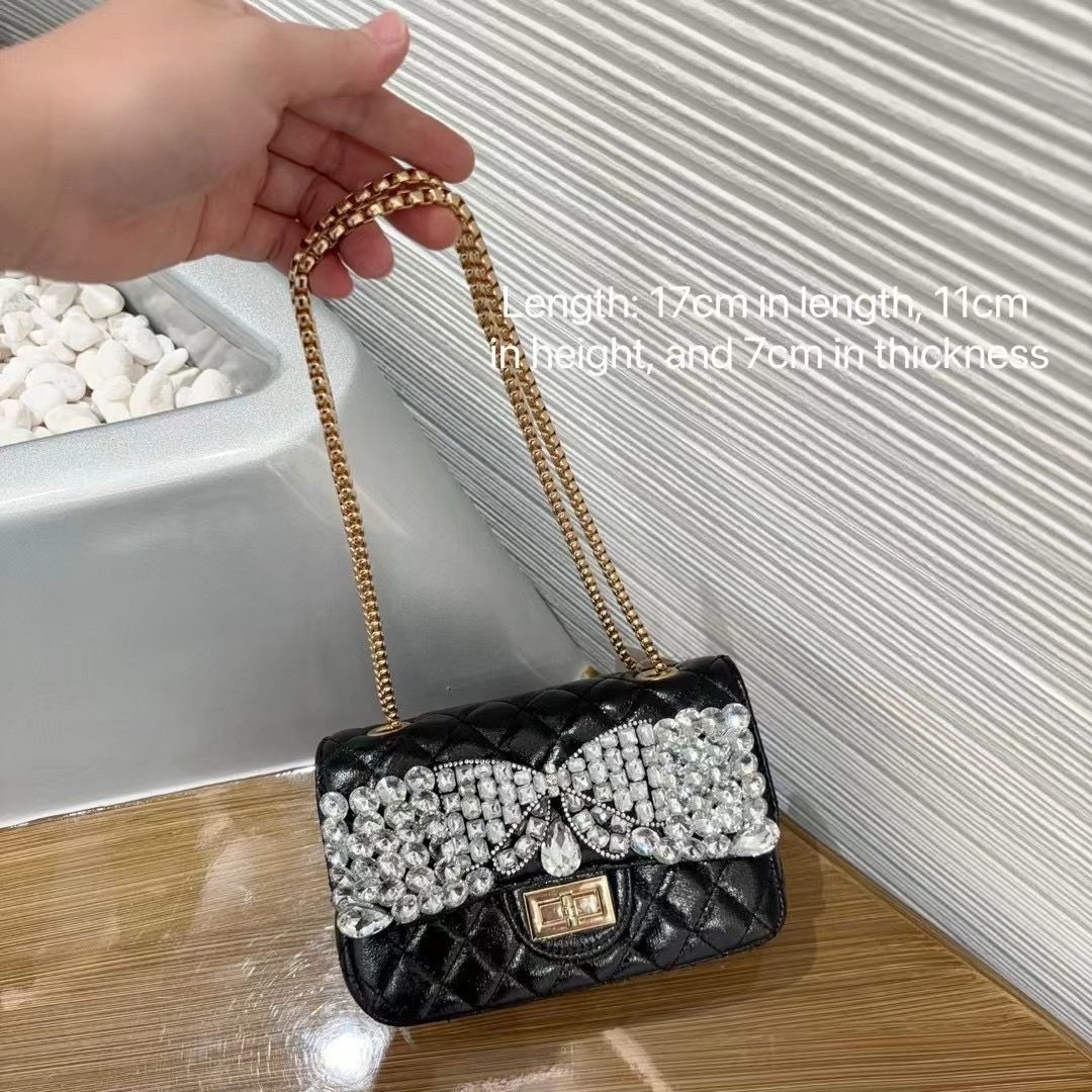 Diamond Bow Mini Shoulder Bag - Luxury Bags - 4