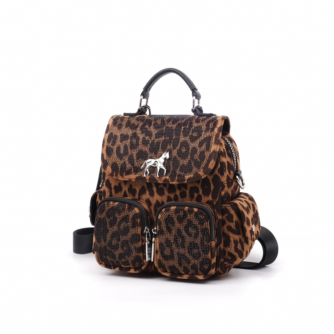 EYE THEME Leopard print  mini Backpack pack bag for girls women and Adult - Shoulder Bag - 2